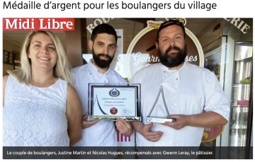 Midi Libre : médaille d’argent pour les boulangers du village