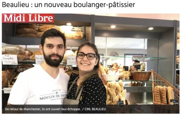 Midi Libre : Beaulieu un nouveau boulanger patissier